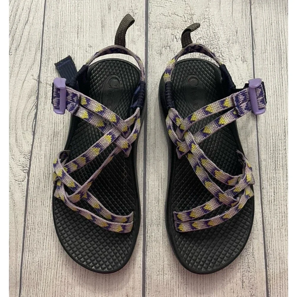 Purple Chaco Chaco’s Girl Hiking Sandals Shoes, Size Youth 13